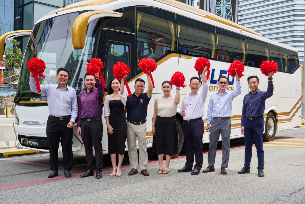 Leo City Coach's new Scania bus.