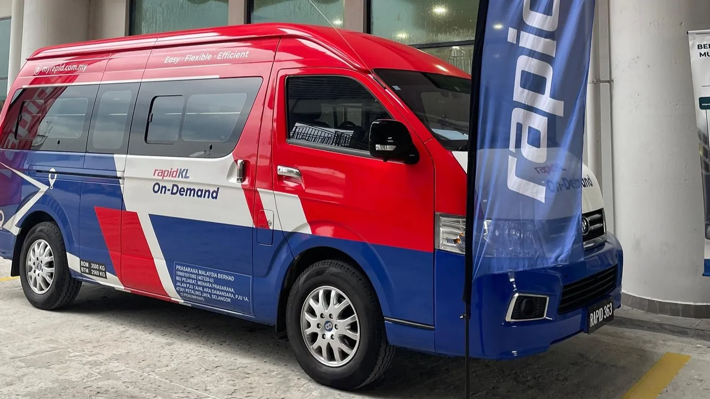 Rapid Bus van operating under Rapid On-Demand service in Klang Valley