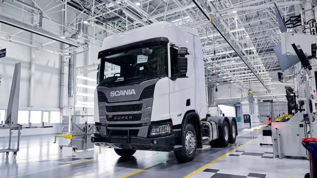 Scania sustainable truck production facility Rugao China