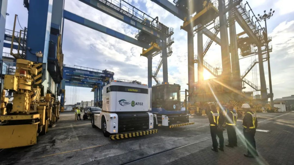 Westwell intelligent electric heavy-duty truck fleet at Westports
