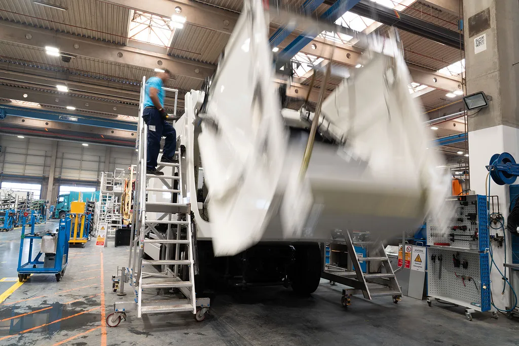 Mercedes-Benz eEconic refuse truck concept built from recycled materials showcased at IFAT Munich 2026