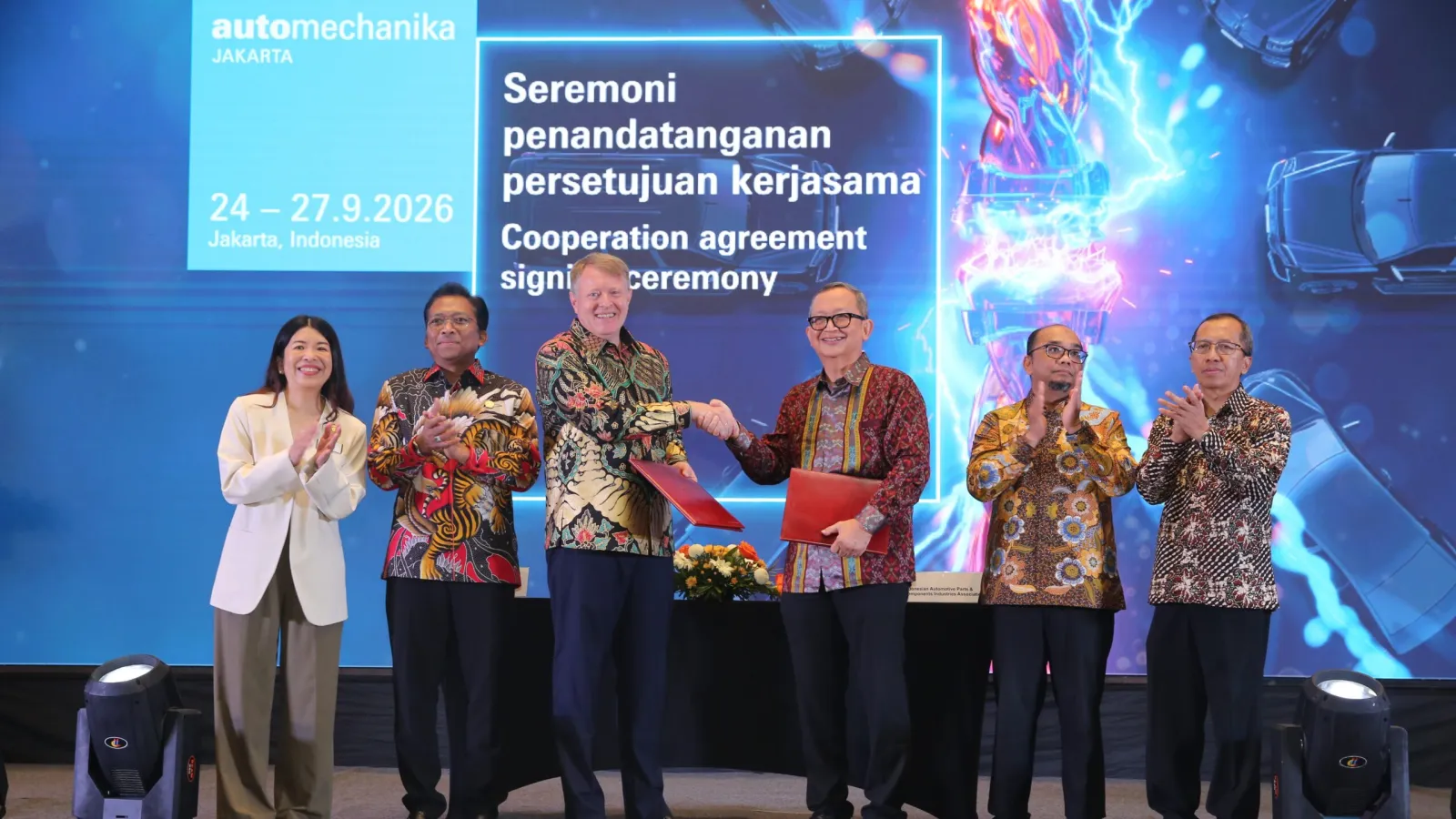 Cooperation agreement signing ceremony Automechanika Jakarta 2026