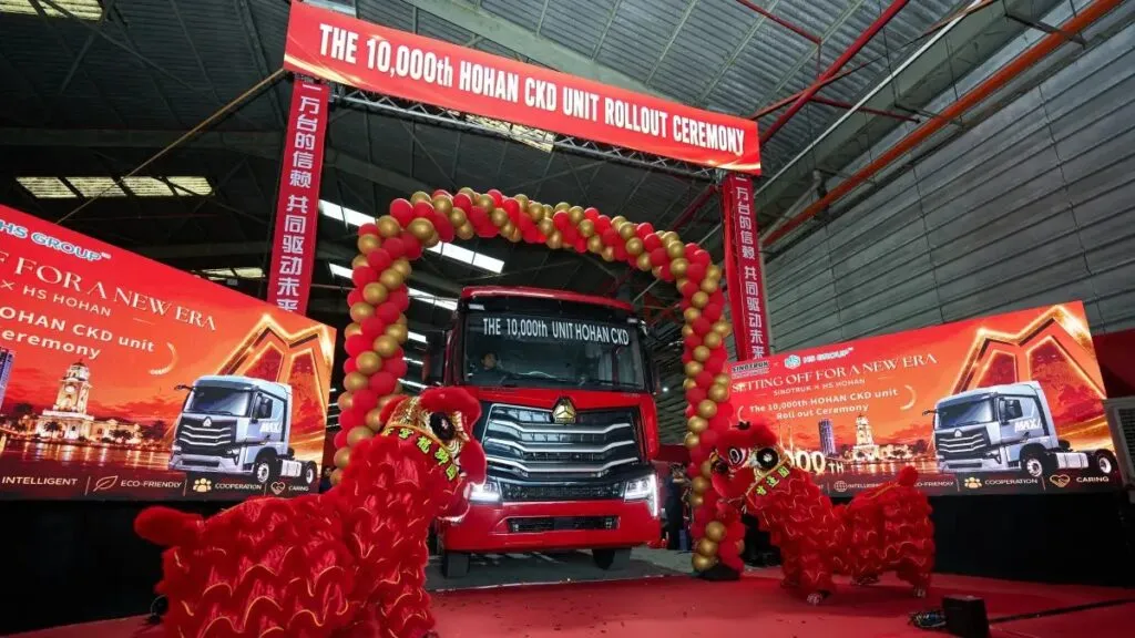 Sinotruk's 10,000th Hohan truck in Malaysia. (Photo: Sinotruk HK)