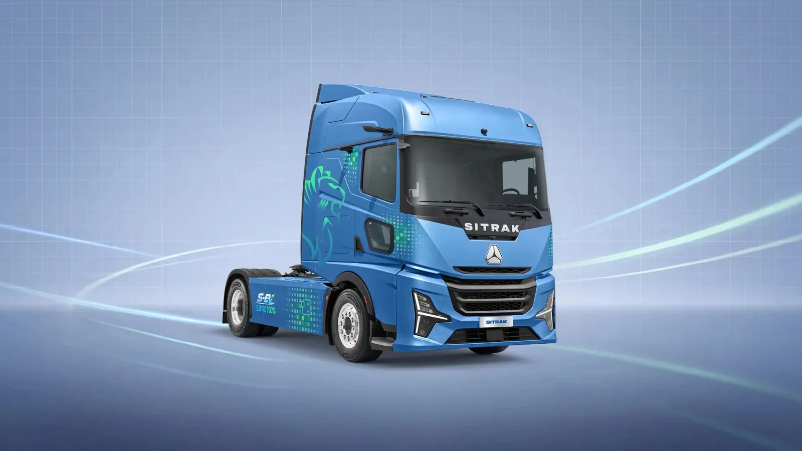 Sinotruk Sitrak 4x2 battery-electric tractor unit. (Photo: Sinotruk)